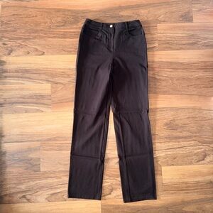 St. John chocolate brown straight leg trousers. Size 4